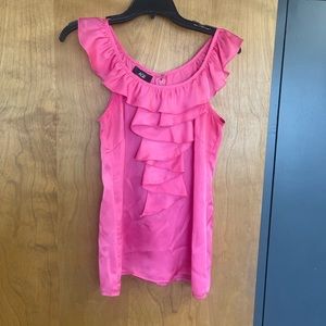 AGB Pink Ruffle Blouse